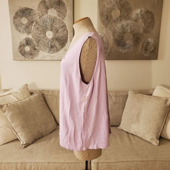 Rachel Roy V-Neck Knit Swing Top size 2X in Lavender - NEW - Picture 6 of 12